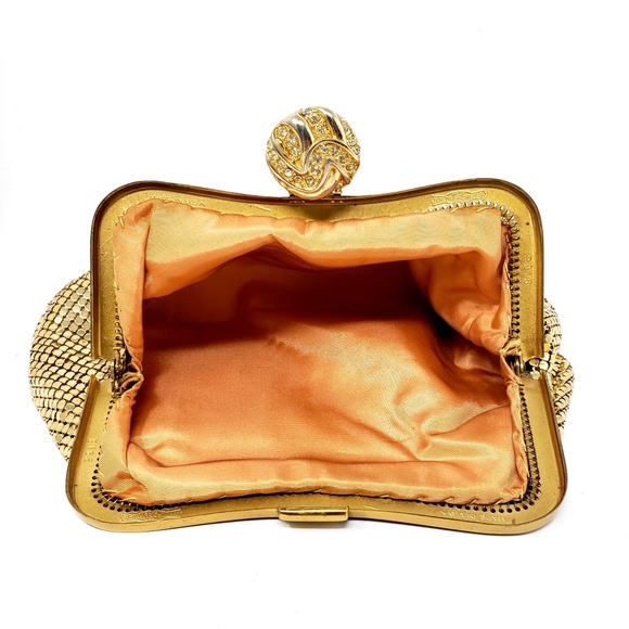 VTG Whiting & Davis Gold Mesh Evening Clutch - Picture 4 of 7